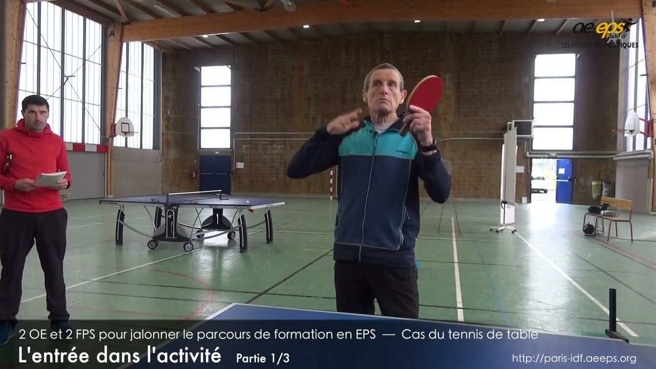 Serge Testevuide : Atelier de pratique tennis de table (partie « pratique ») – Vidéo 1/7