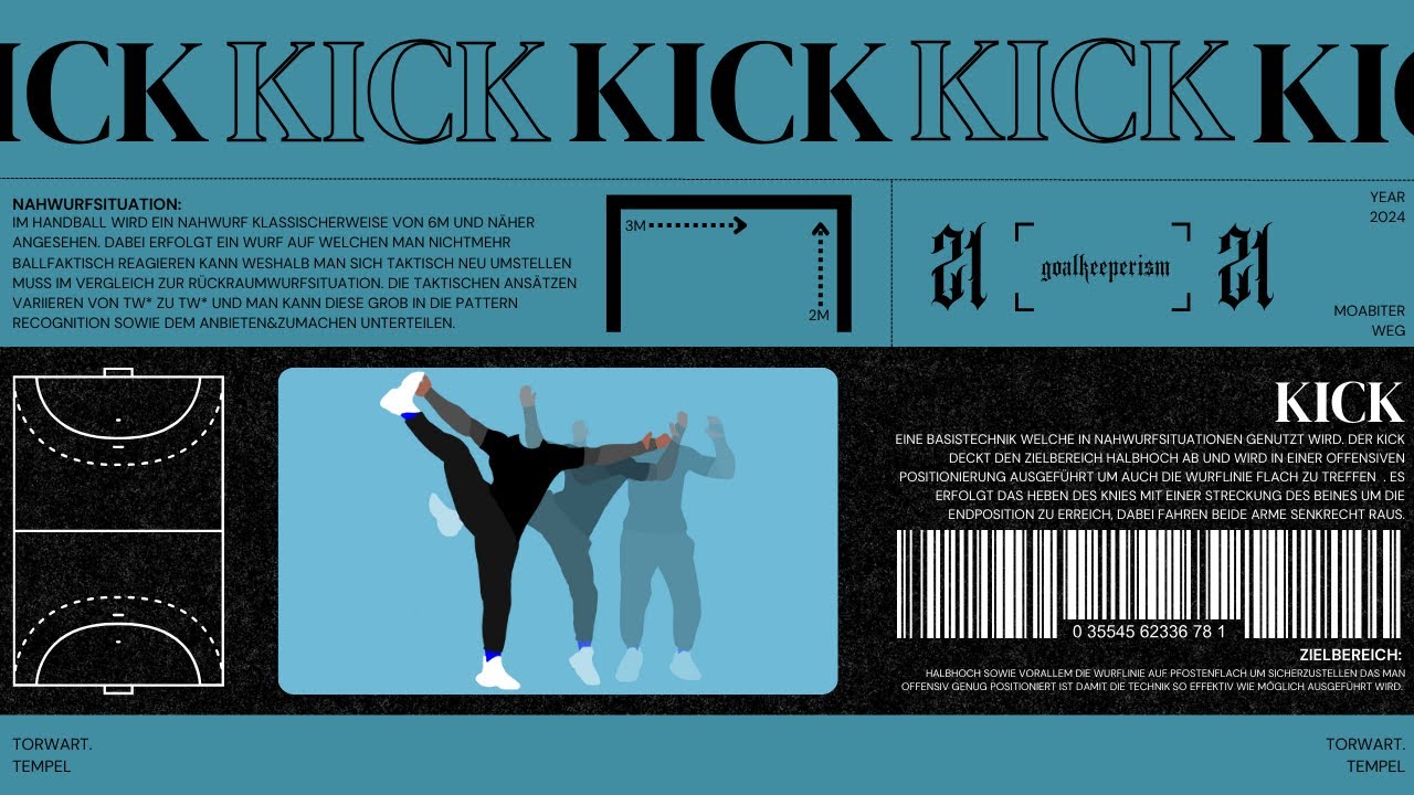 Kick Technikerwerb | Handballtorhüter*innentraining Grundlagentechnik