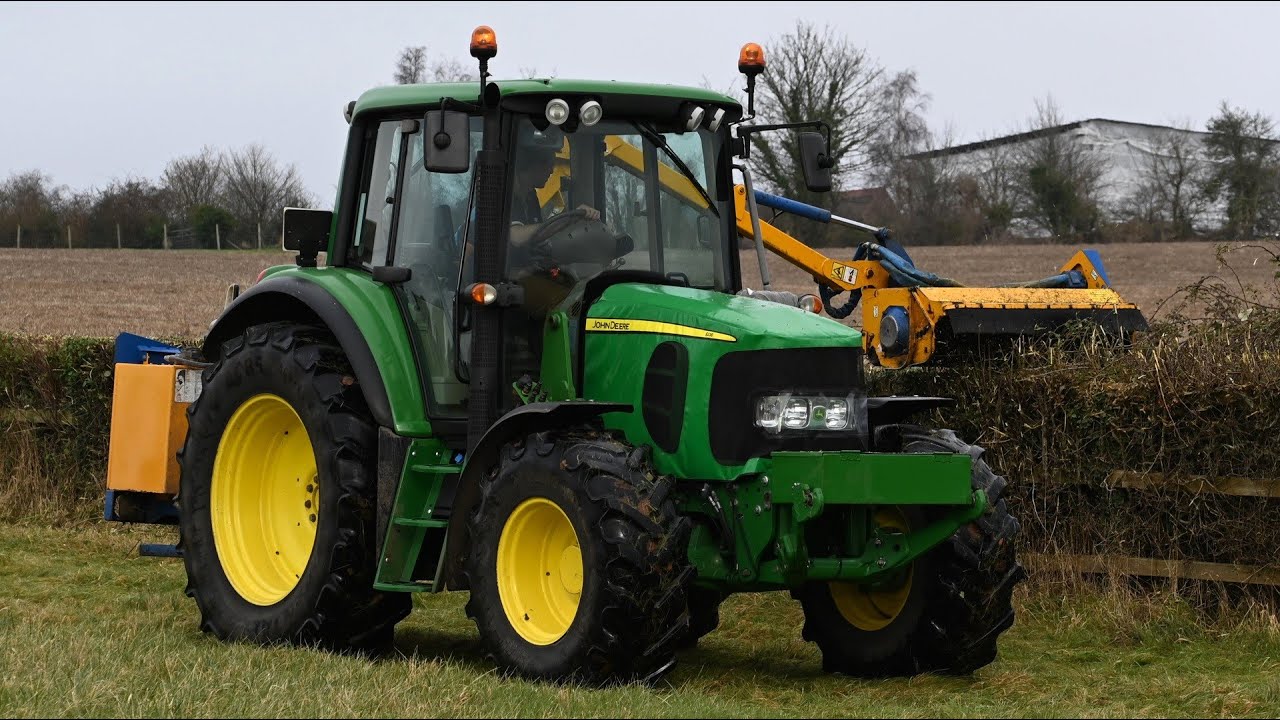 Hedge Cutting with John Deere 6330 & Bomford Trimmer - Hedge Cutting 2024