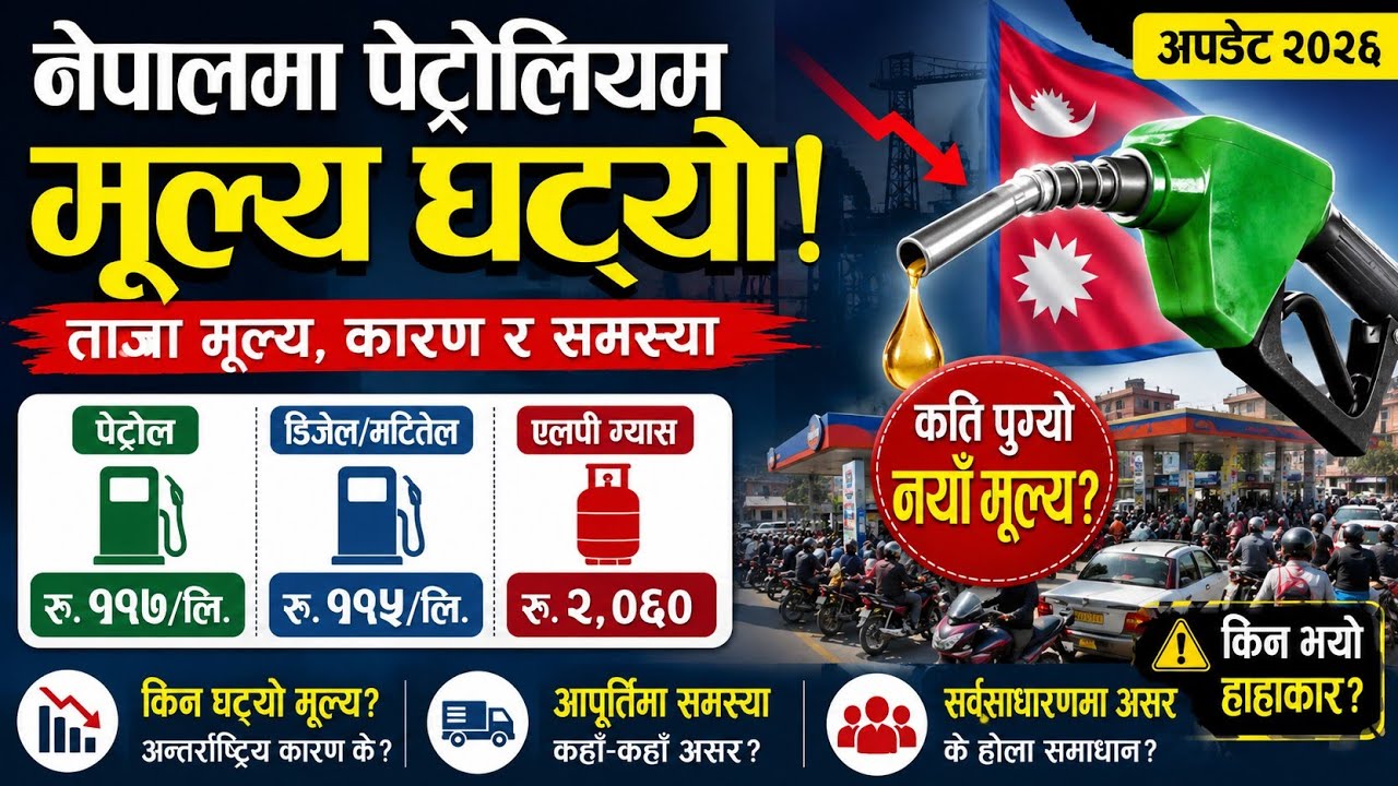 Fuel Prices Drop! Nepal Petroleum Price Update 2026 | Contemporary Issue of Nepal