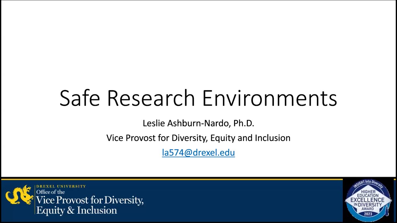 ETHICALLY SPEAKING: CREATING SAFE RESEARCH ENVIRONMENTS