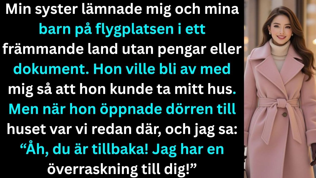 Min syster lämnade mig och mina barn på en flygplats i ett främmande land utan pengar.