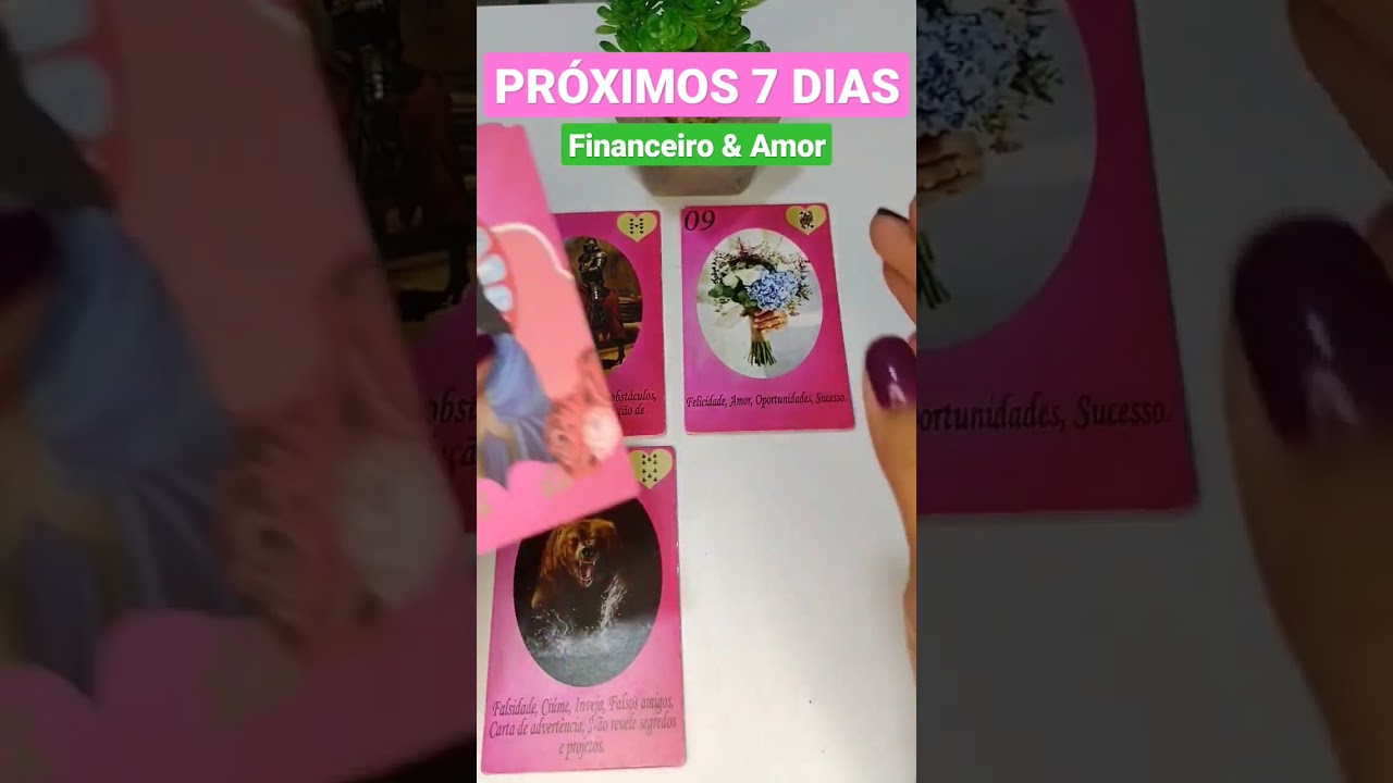 O QUE ESTA PARA ACONTECER NOS PR&Oacute;XIMOS 7 DIAS? financeiro & amor