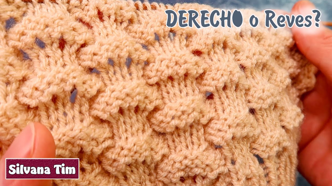 PUNTOS A DOS AGUJAS: ¿Derecho o Reves❓ Punto para tejer Manta de bebé, Cobija / tejido a dos agujas
