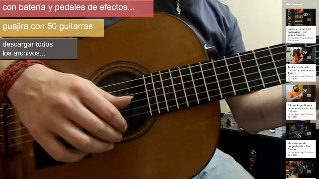 Tocar Guajira en Guitarra (tutorial) - Jesús Amaya...