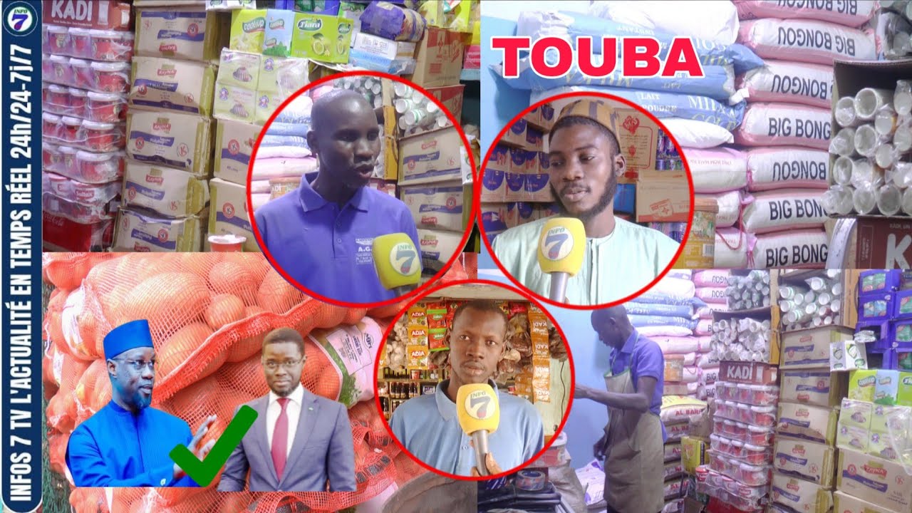 TOUBA : Reportages sur le baisse du prix  riz de l' huile et souccar les commerçante confirme et..