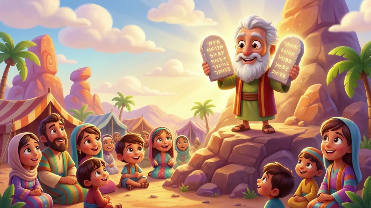 Os Dez Mandamentos Cantados! Bíblia Infantil Ensinando Seu Filho a Fazer o Que é Certo