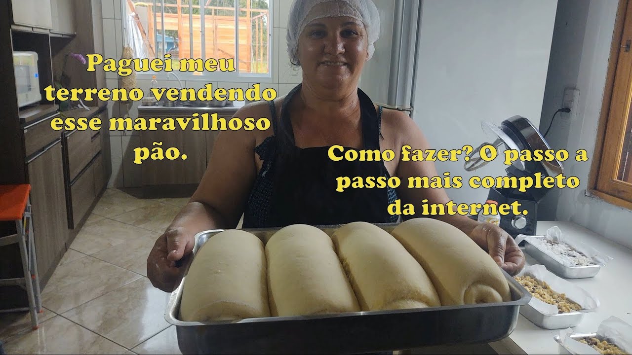 Como fazer pão caseiro, para vender em tempos de crise.  Com esse pão paguei meu terreno.