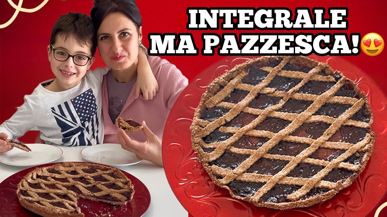 CROSTATA INTEGRALE PERFETTA 😍 Friabile e Profumatissima! Ricetta Facile e Leggera