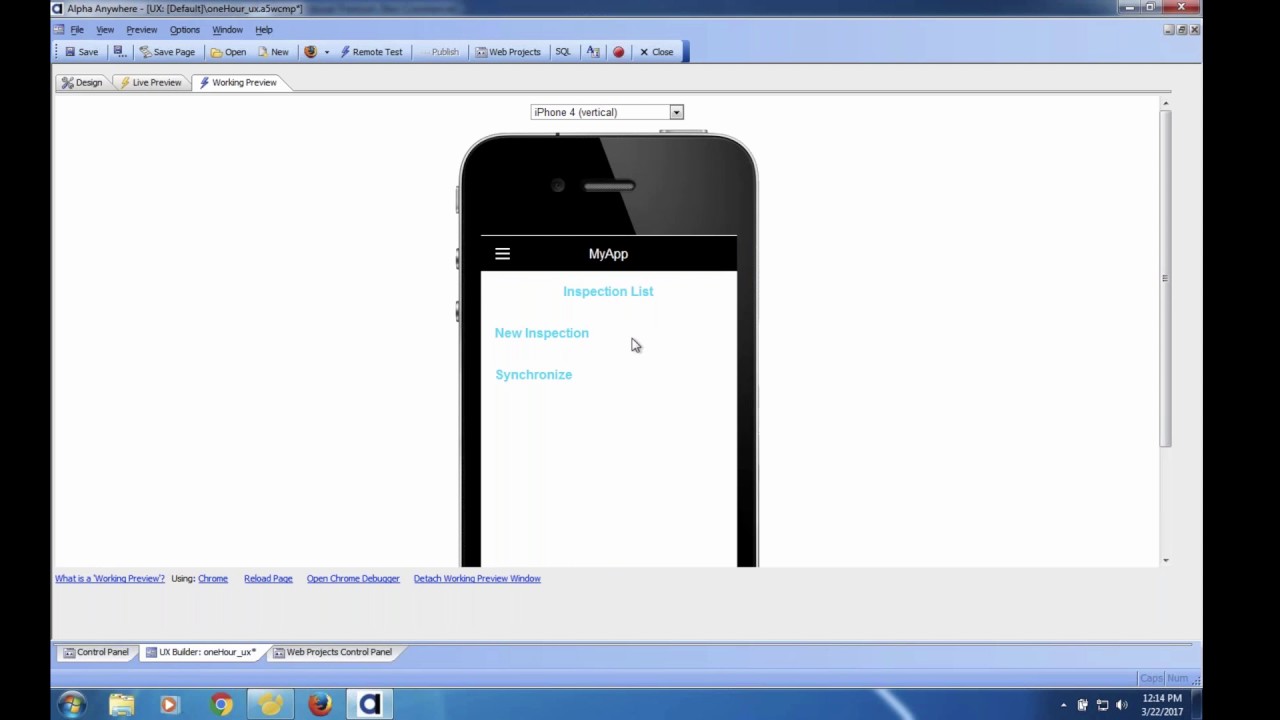 Alpha Anywhere Mobile App in an Hour