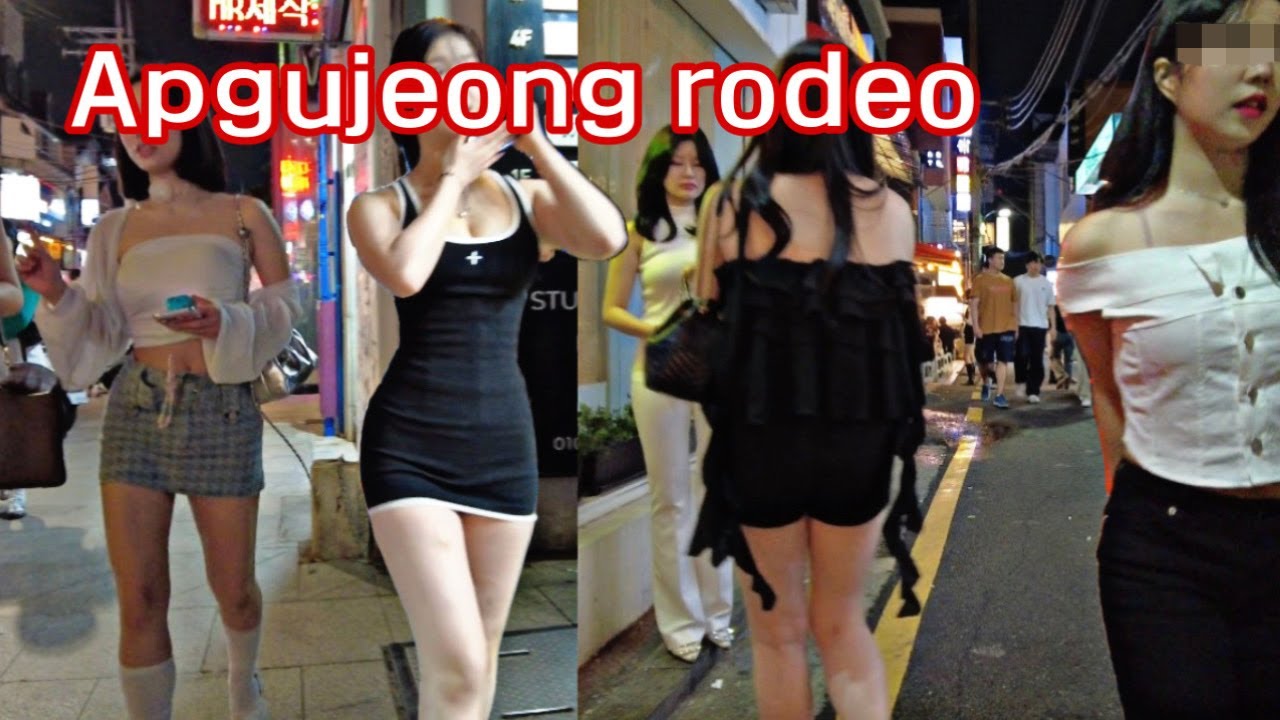 [4K KOREA ] SEOUL NIGHTLIFE🔥토요일 밤 11시 압구정 로데오 거리 업데이트