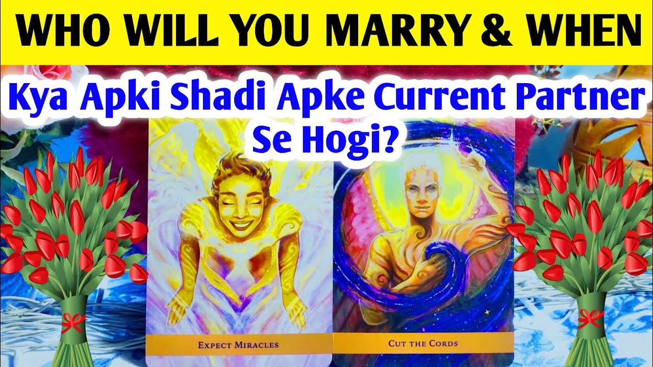 🤵WHO WILL YOU MARRY & WHEN? 👰KIS SE HOGI APKI SHAADI?💋YOUR HONEYMOON🦚TAROT CARD READING IN HINDI 💗✨