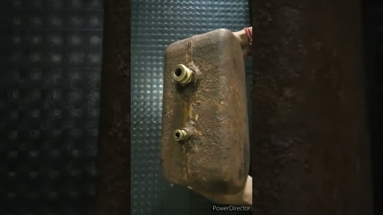 check the gas tank of a bike running on LPG and how much gas is filled in it. 