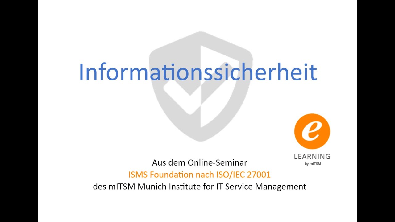 Was ist Informationssicherheit nach ISO 27001?