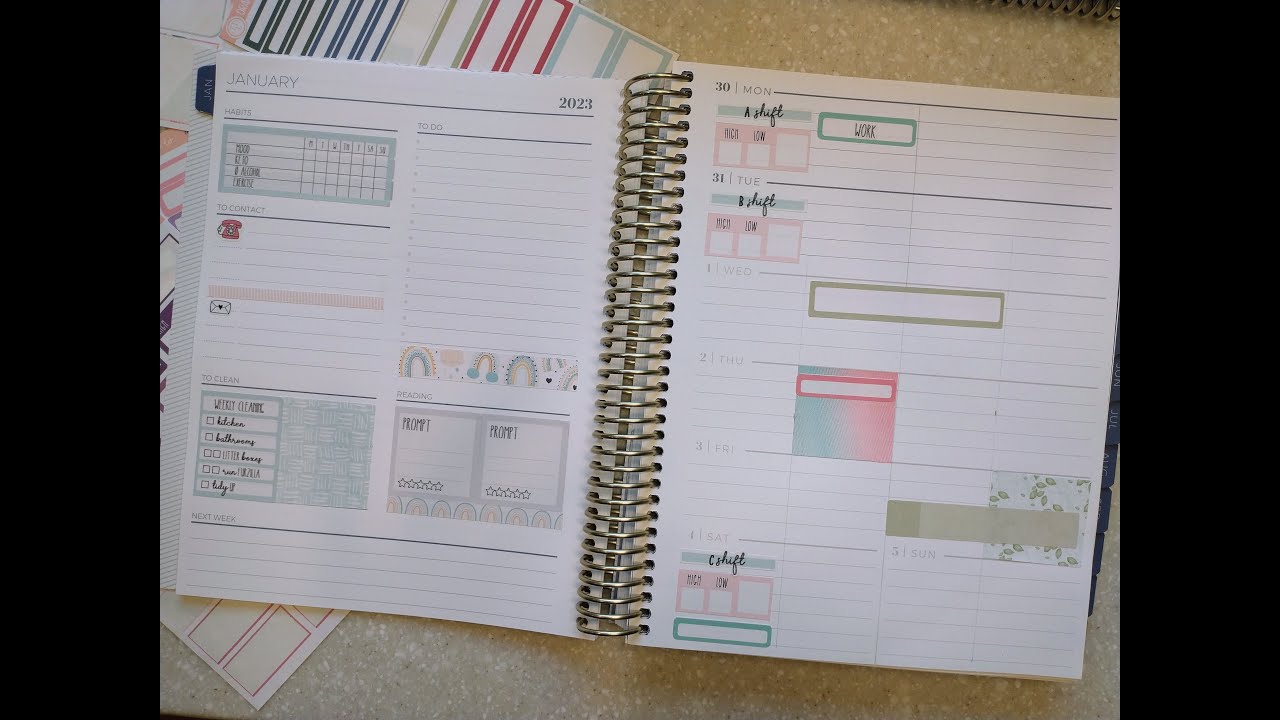 Plum Paper Weekly Overview | 2023 experimenting with kits and layouts