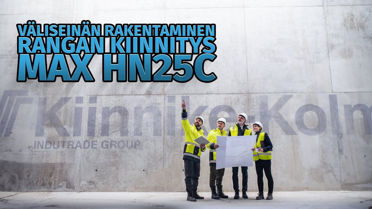MAX HN25C V&auml;lisein&auml;n rakentaminen - rangan kiinnitys