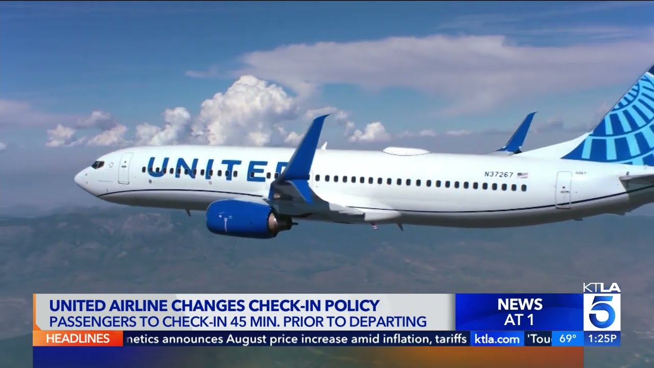 United Airlines new check-in policy
