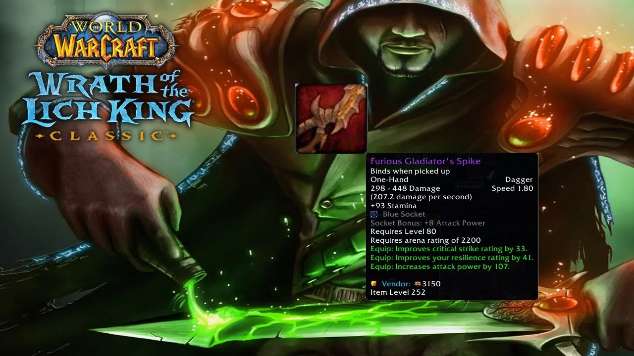 2.2K Mutilate Rogue Alliance 2v2 WOTLK Arena Push