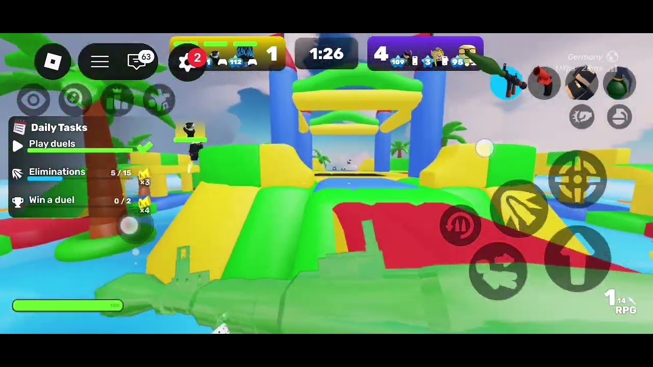 Me playing rivals with my friend leo 
