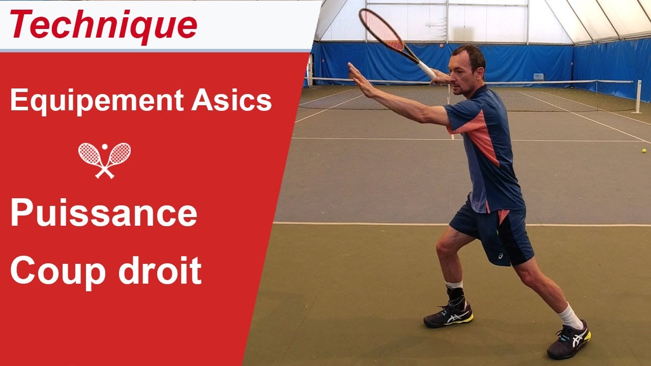 Déballage équipement Asics Tennis & entraînement puissance coup droit avec Wilson Blade 98S