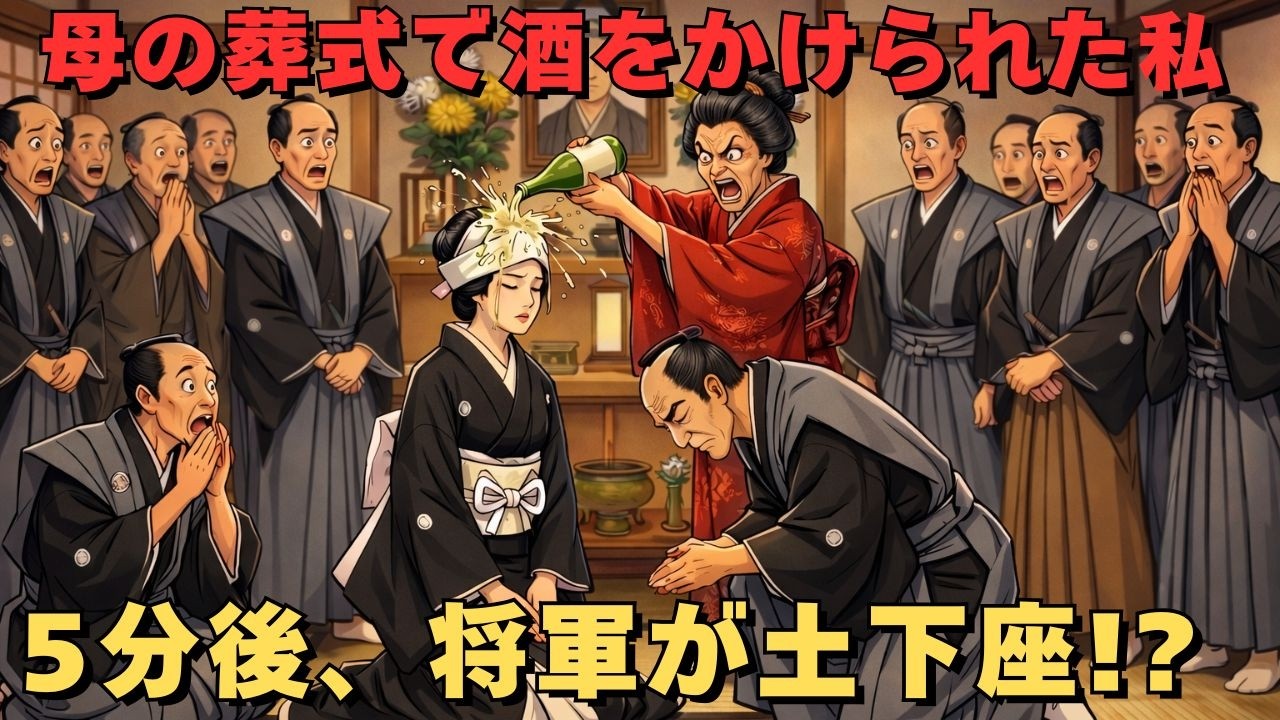 実母の葬式の日、姑が私の顔に酒を浴びせた。だが5分後、将軍がひざまずいた瞬間、夫の家族は全員青ざめた。｜野談｜昔話｜いきさつ｜笑い話 | 戦国時代
