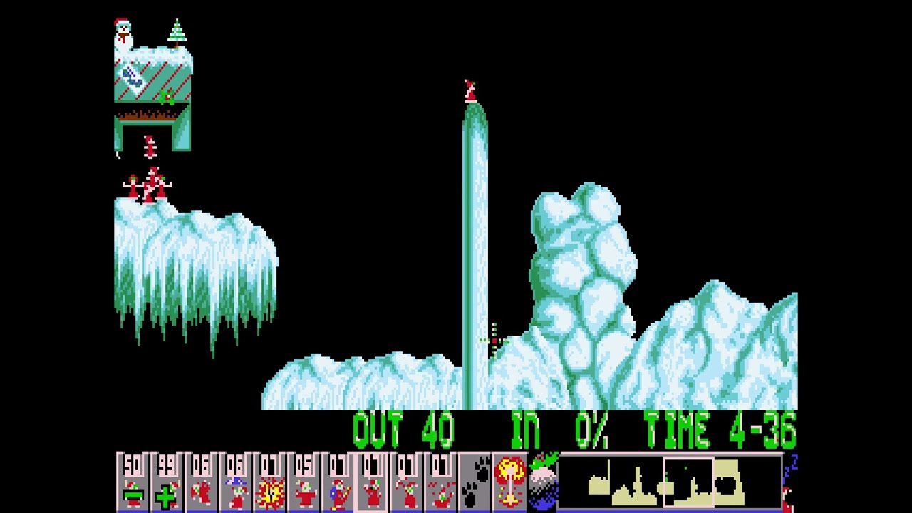 Holiday Lemmings 1994 - Frost Level 3: CindyLand (1994) [MS-DOS] | 4K/60