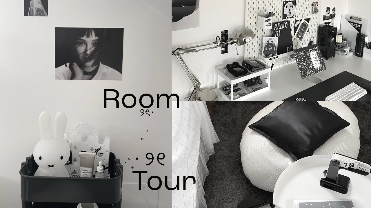 room tour 2024 ©️ | pinterest inspired,acubi,black and white and aesthetic