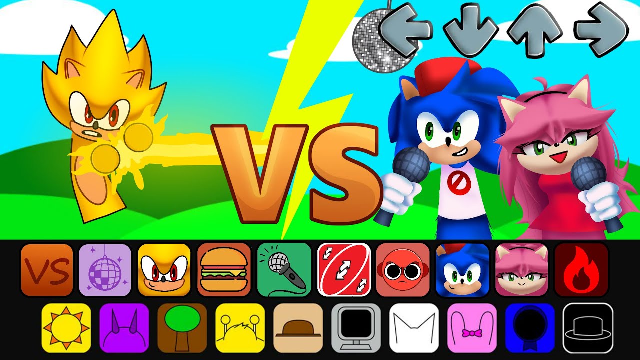 Sonic Sprunki Mod Battles - Super Sonic VS FNF Sonic / Incredibox Sprunki Part 2