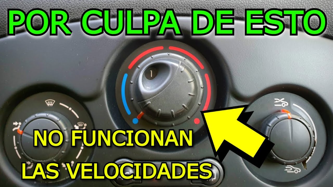 ❄☀ARREGLAR VELOCIDADES AIRE AC RENAULT