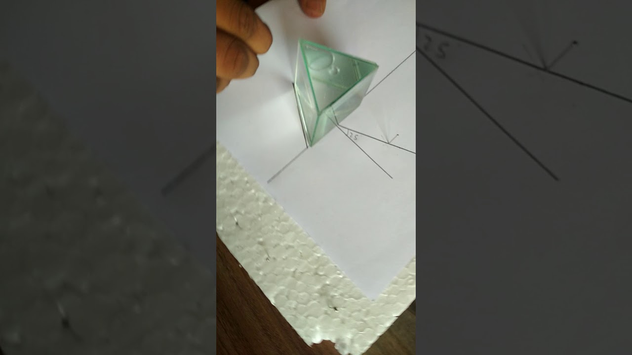 To determine the reflective index of various liquids using Hollow prism