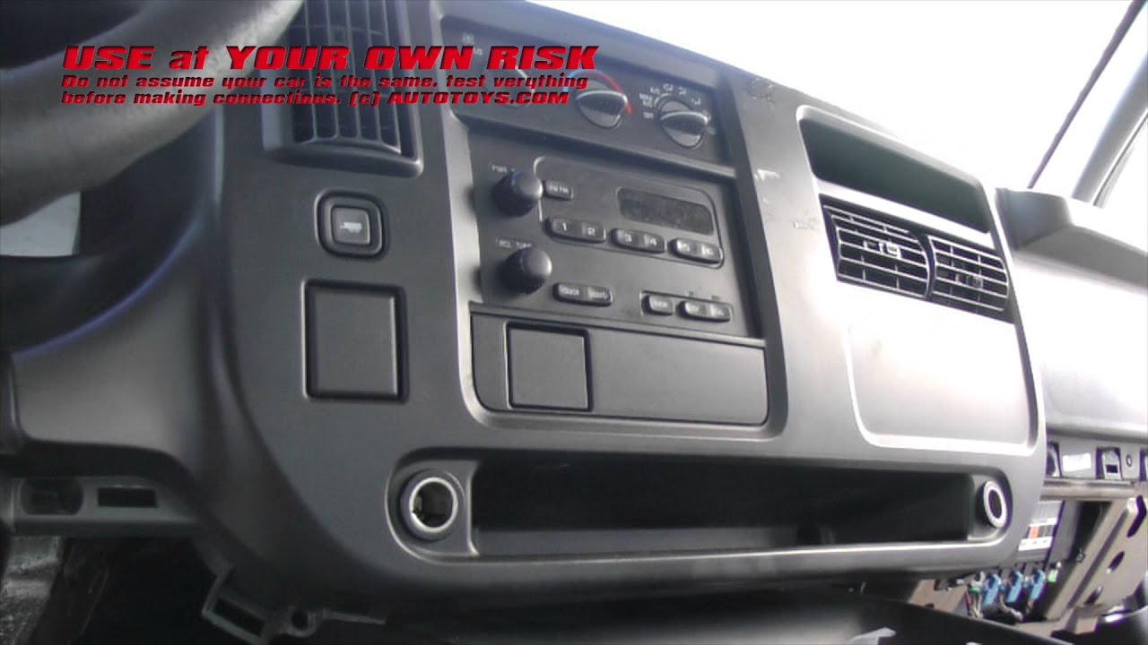 Gmc Savannah Radio Installation: How To Install A Radio In A Gmc Savannah