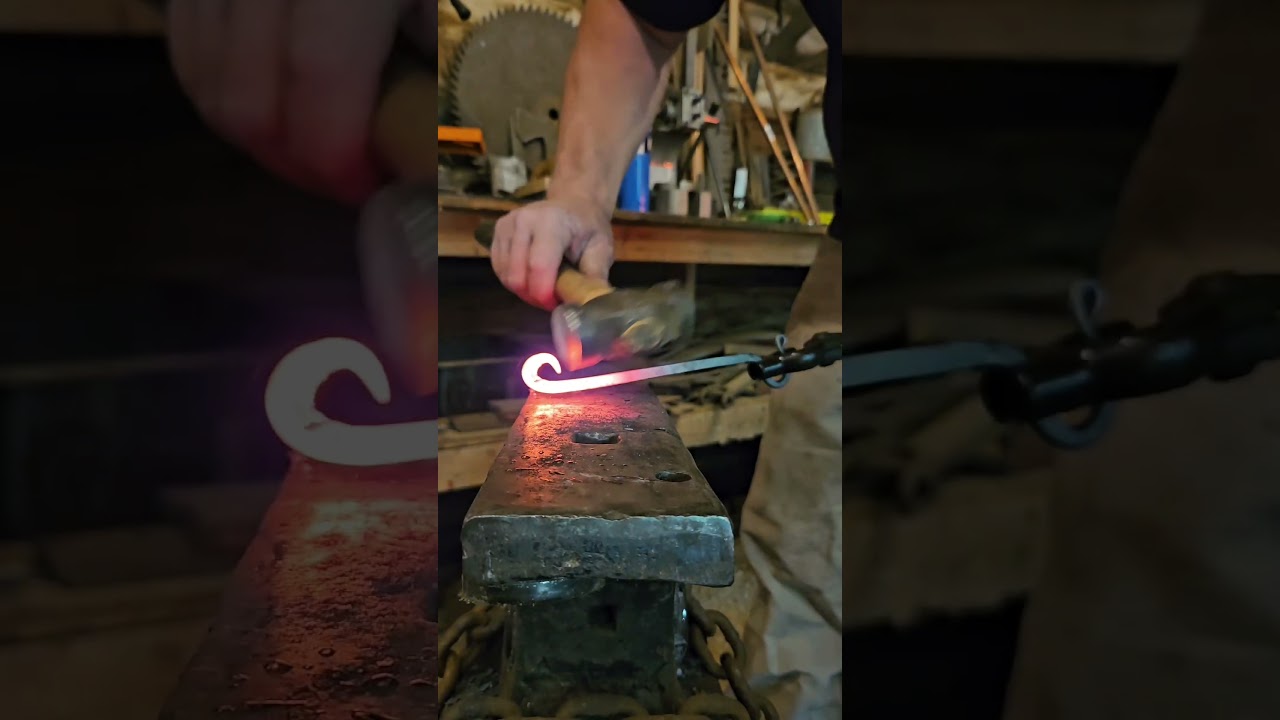 Forging a door latch. #blacksmith #handmade #diy #tools #forging #foryou #hardware