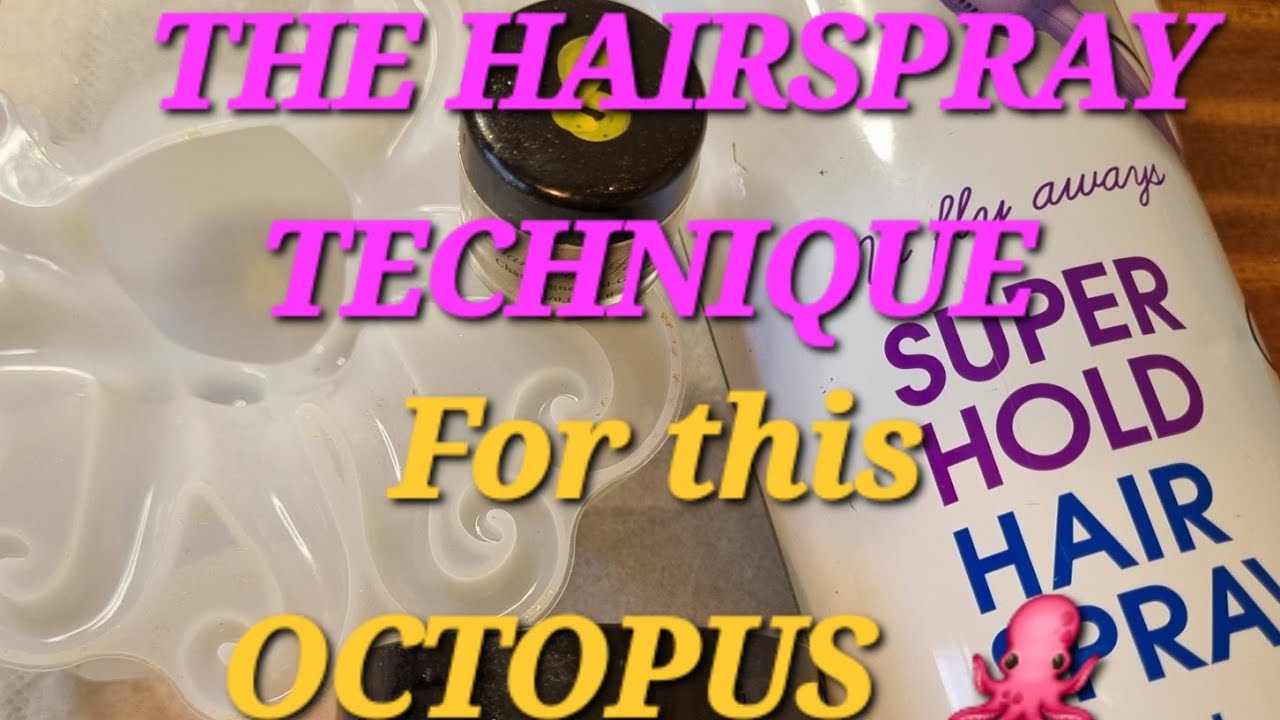 #60  Trying out the hairspray technique on a octopus mould FABULOUS RESULT!