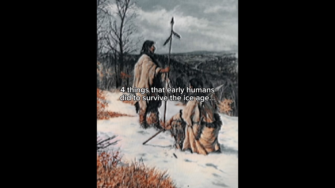 4 things early humans did to survive the ice age #prehistoric #iceage #earlyhumans