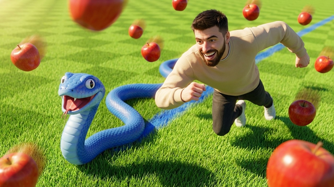 Playing snake!