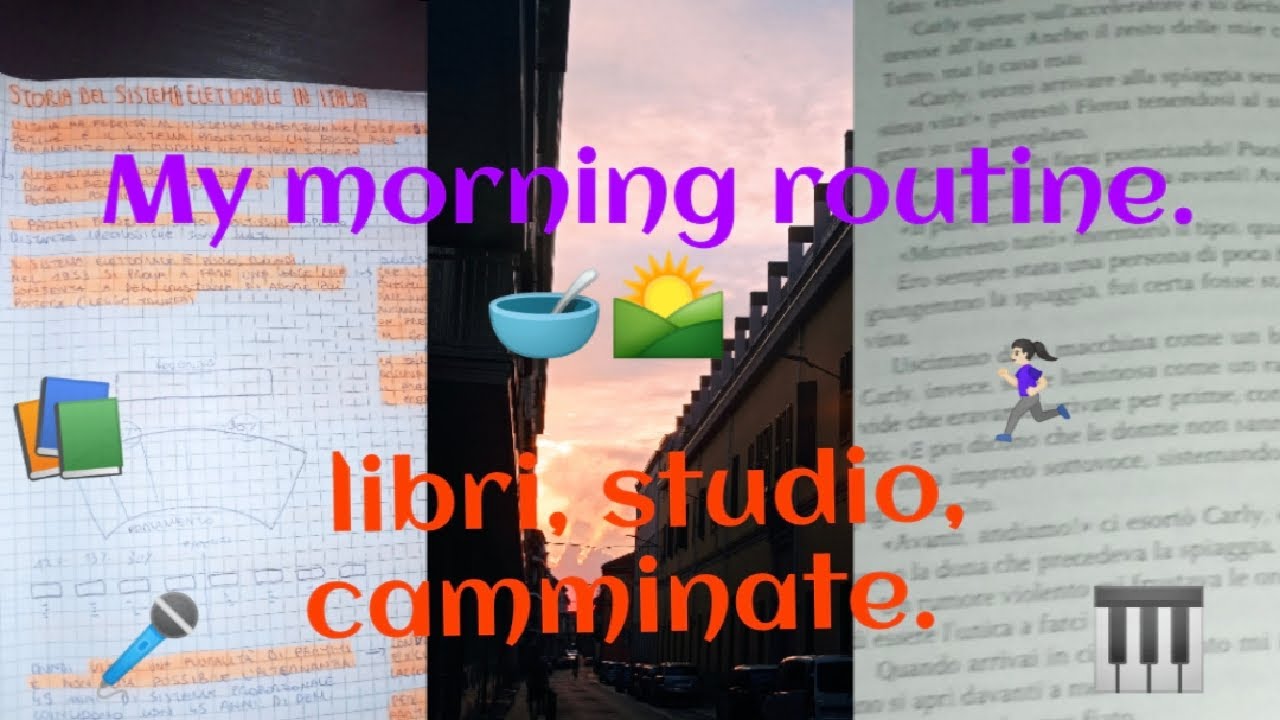 My MORNING ROUTINE (studio, libri, camminate) 💗🌄 - Martina Fagiani