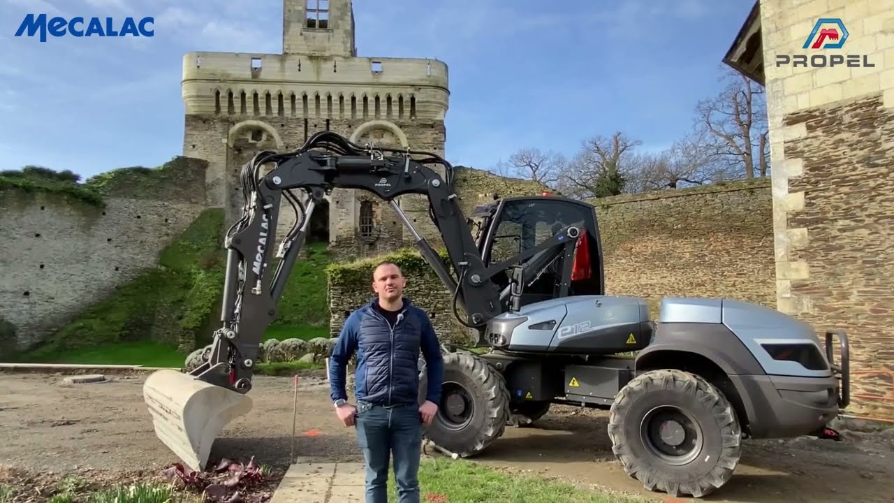 Démo MECALAC e12 avec FCTP (49), la pelle 100% électrique