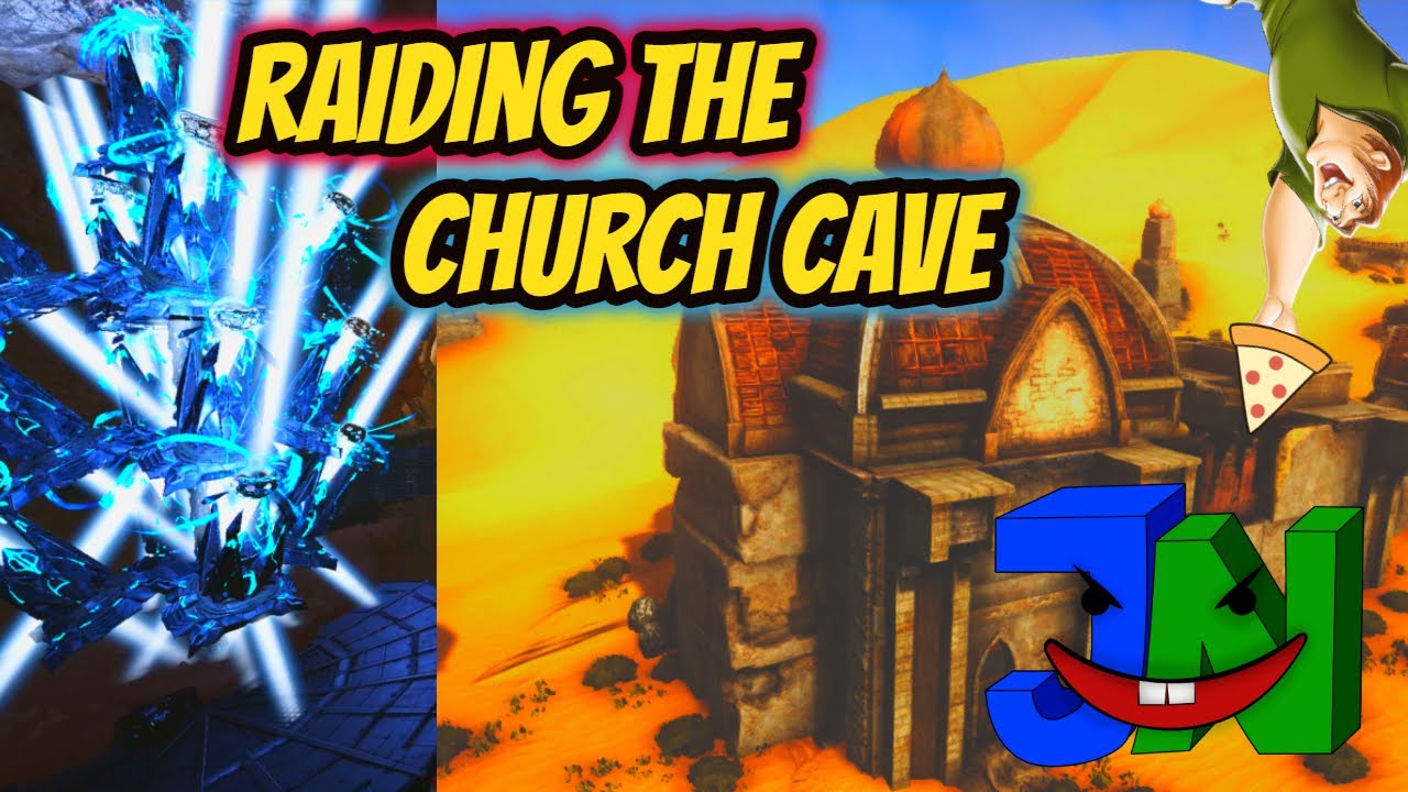 How We Online Raided The Cheaters Church Cave (ARK/PVP/PC) (Small Tribes)