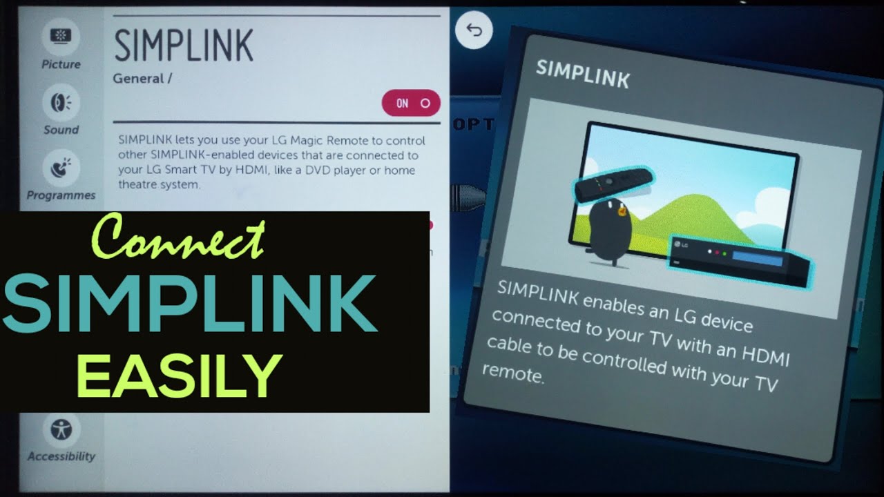 Как подключить телевизор LG к домашнему кинотеатру с помощью SIMPLINK