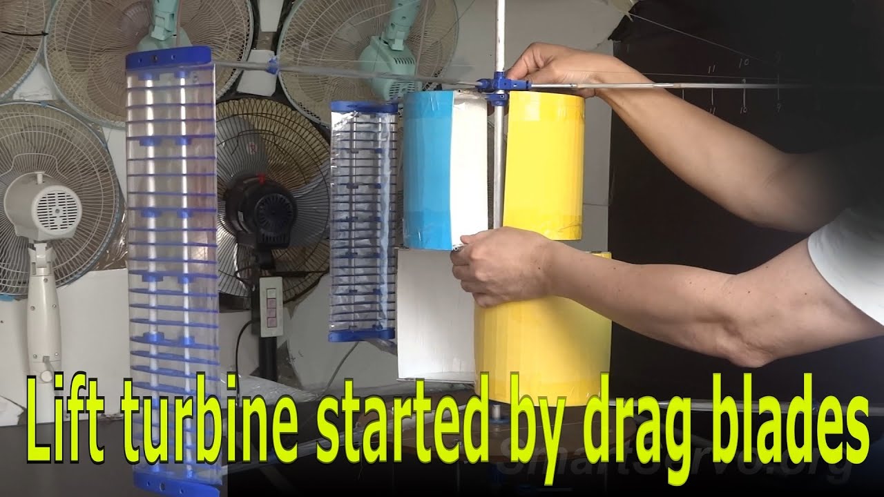 Darrieus hybrid Savonius wind turbine experiment, DIY a wind turbine at home