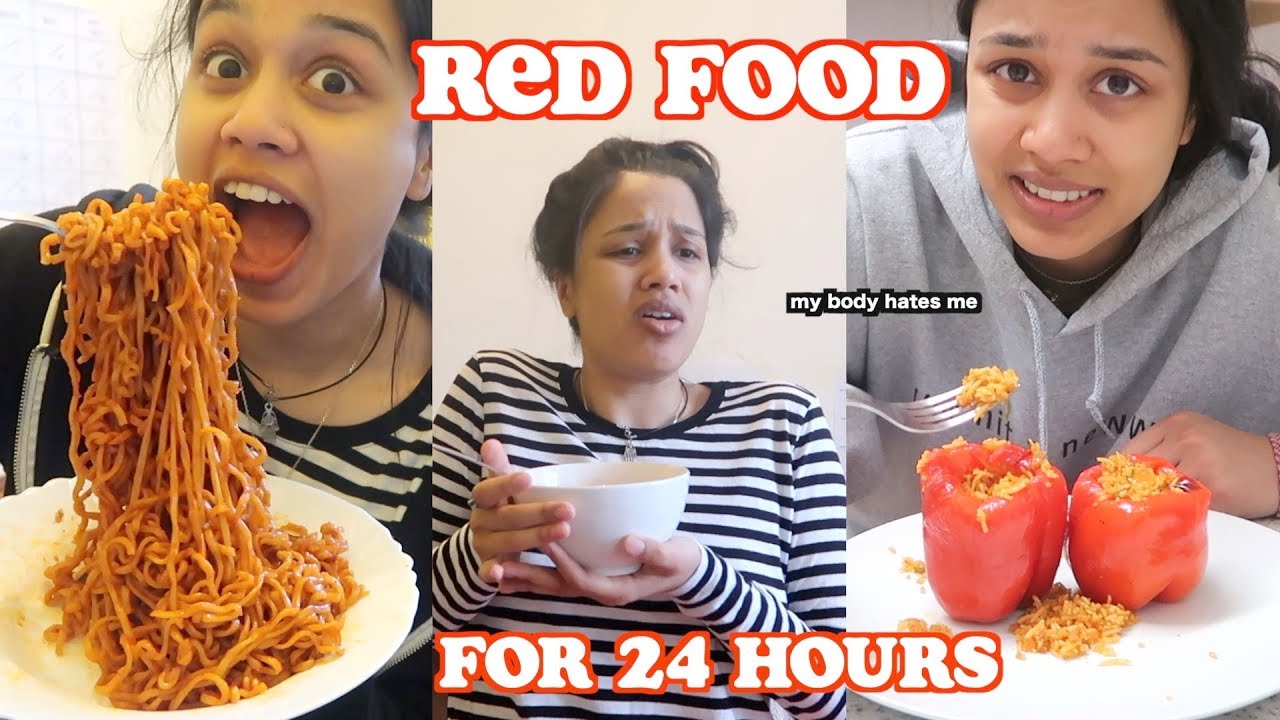 i only ate red food for 24 hours | clickfortaz