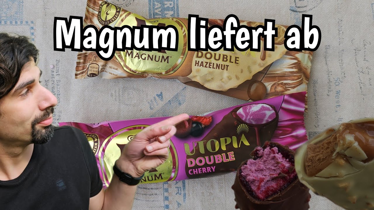 Beides zu gut: Magnum Utopia Double Cherry und Hazelnut Stieleis