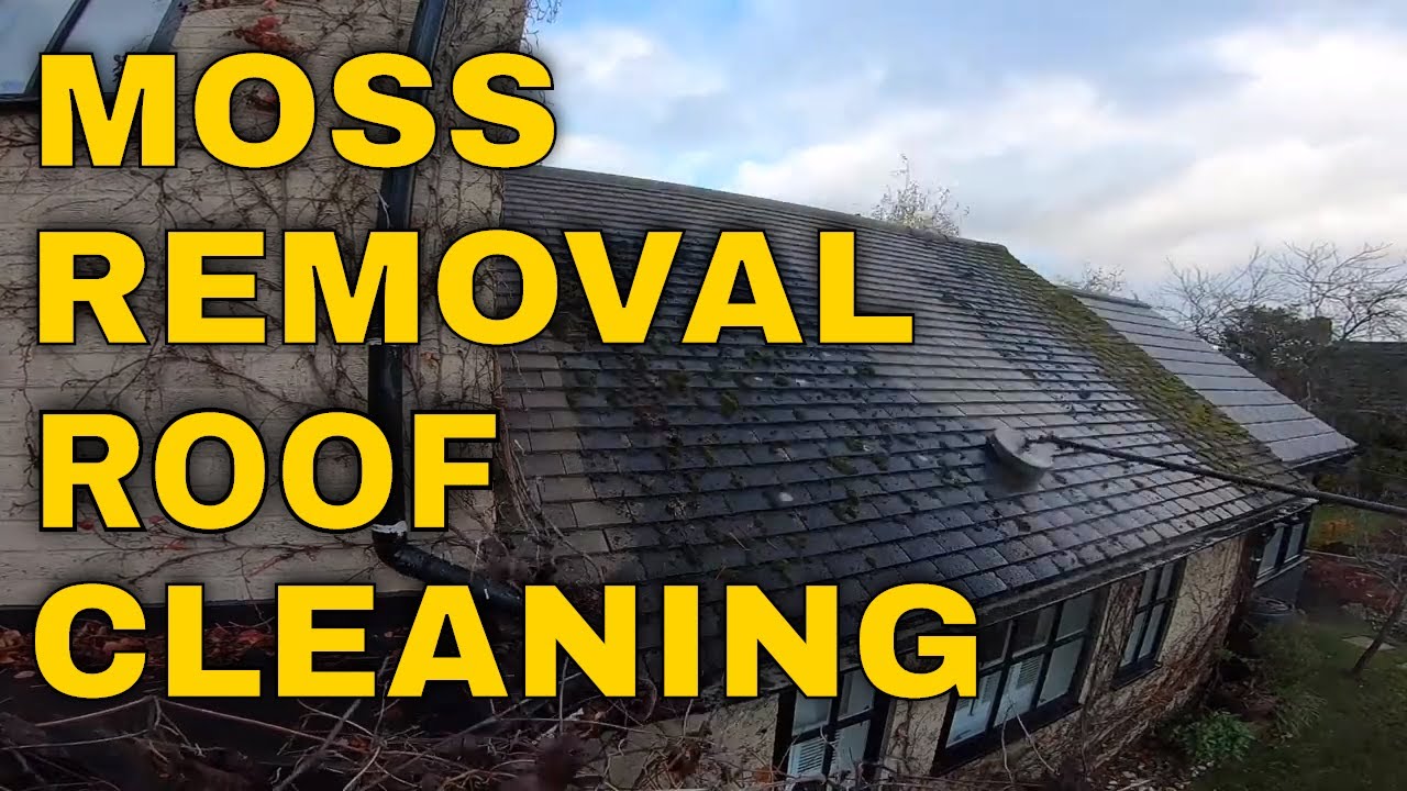 Concrete Tile Roof Cleaning & Moss Removal Using 12