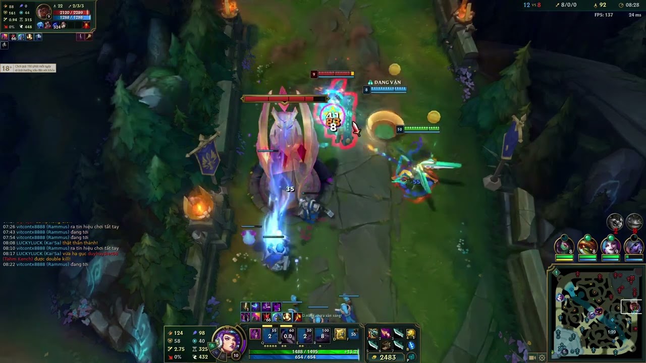 AR URF : Kaisa full phép siêu mạnh KDA 19/4/0