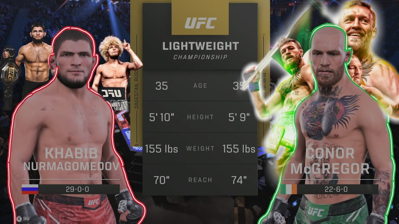 UFC 5: Khabib Nurmagomedov vs. Conor McGregor HD 60fps