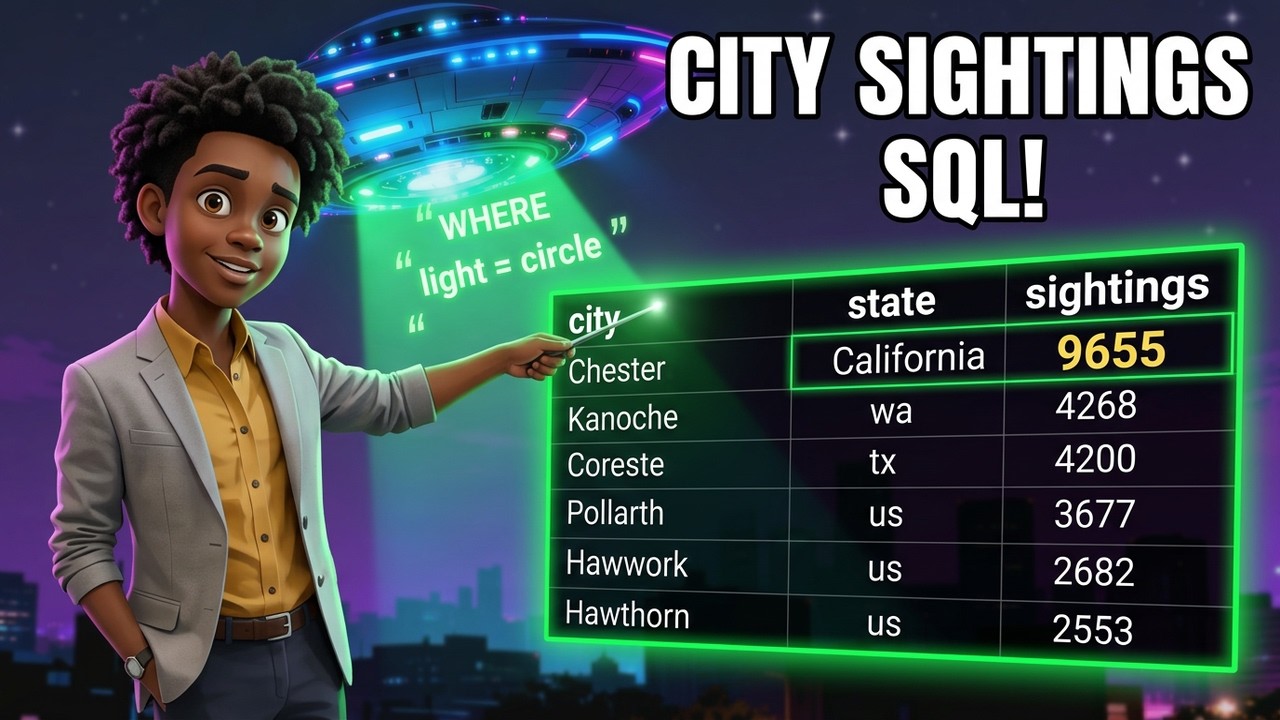 I Analysed 80,000 UFO Sightings With SQL — Here's What I Found