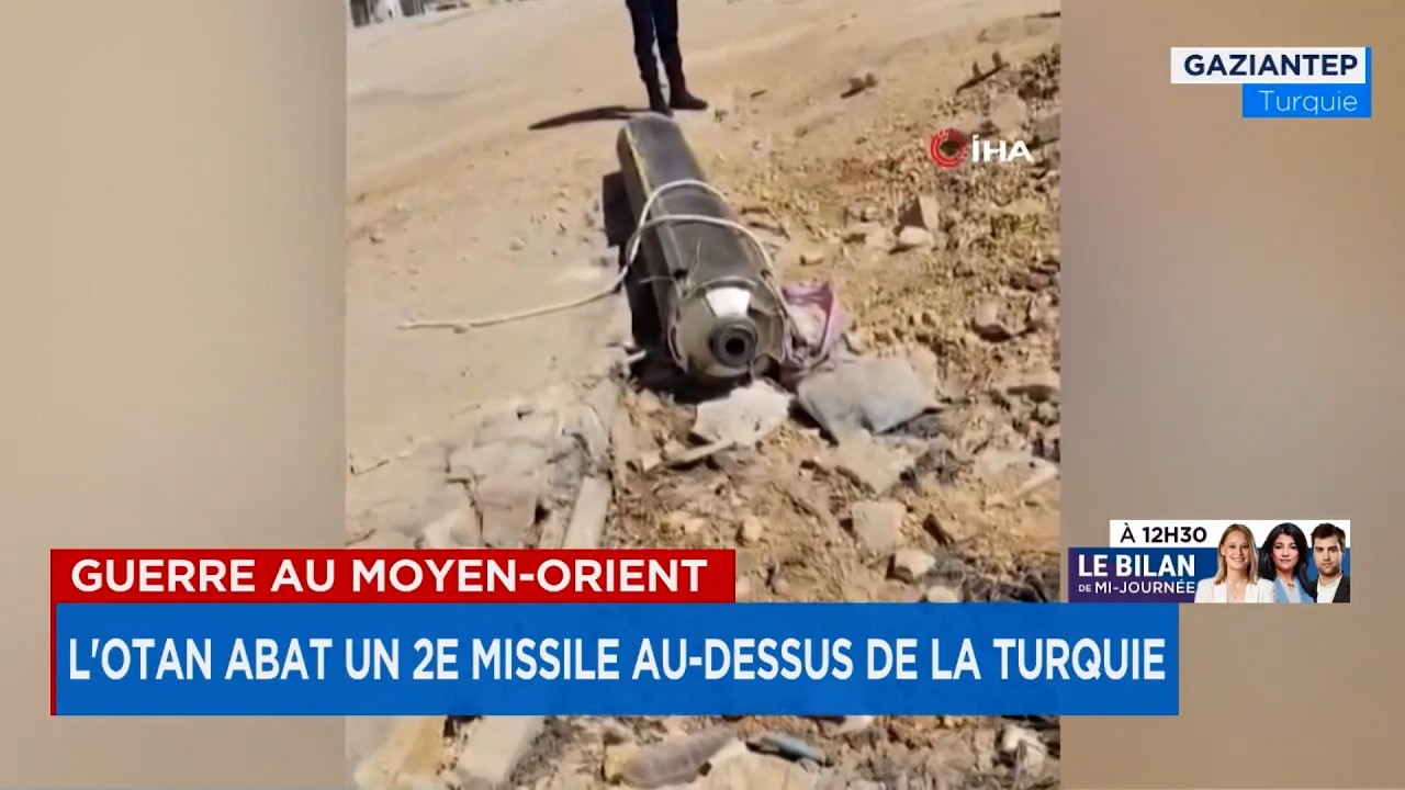 Guerre au Moyen-Orient: l'OTAN abat un 2e missile au-dessus de la Turquie
