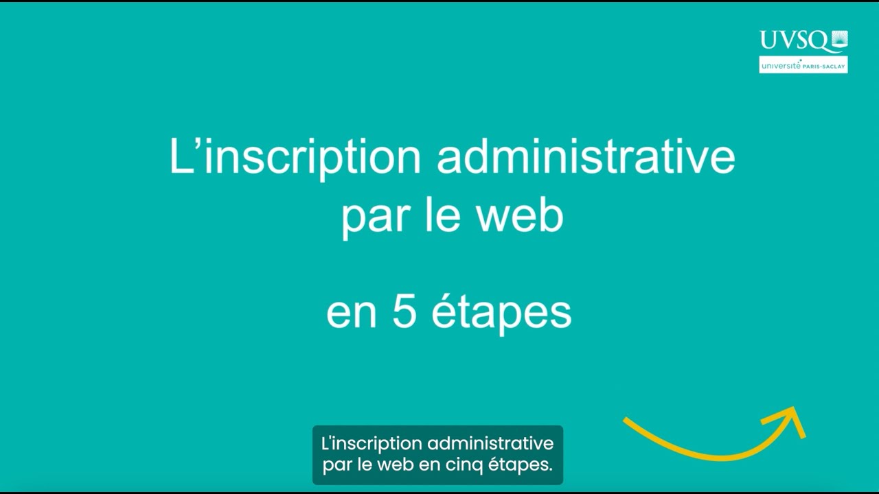 S'inscrire à l'UVSQ en 5 étapes