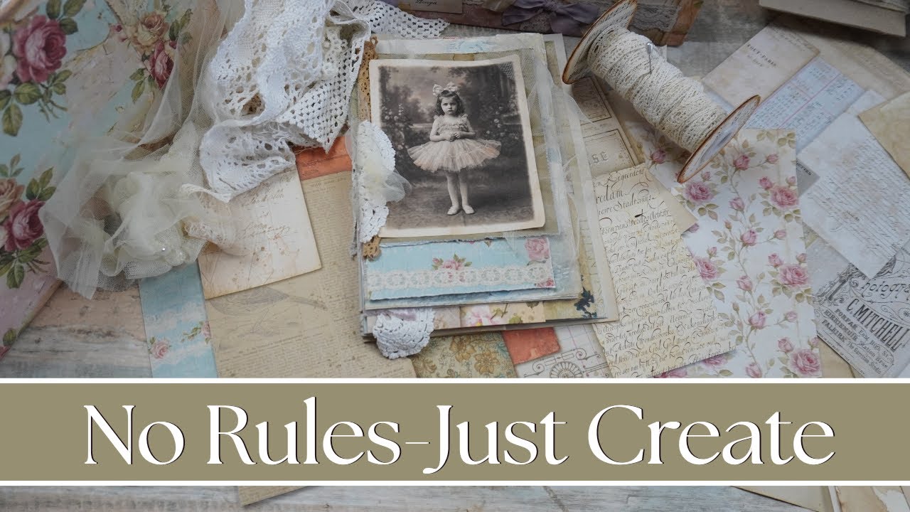 Part 1  NO RULES JOURNAL!   Making a No Sew Eclectic Journal