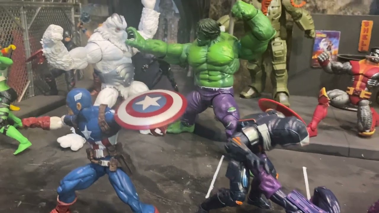 Marvel Legends mega battle diorama
